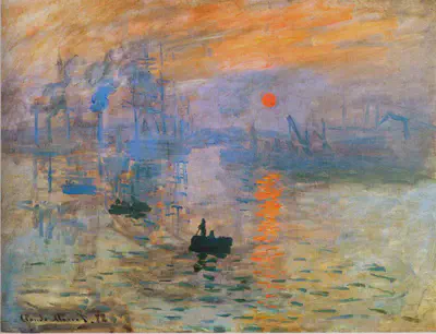 Impresión, sol naciente, del gran pintor [Claude Monet](https://es.wikipedia.org/wiki/Claude_Monet). Fuente: http://artesantaemerenciana.blogspot.com/2015/05/impresion-sol-naciente-de-monet-una-de.html.