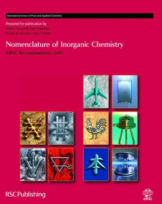 Formulación y nomenclatura de Química Inorgánica